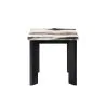 New Classic T3716-3P Strata - Faux Marble 3 Piece Occasional Set (1 Coffee & 2 End Tables) - Black / White