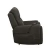 New Classic U5853-16P2-SBL Gaia - Auto Glider Recliner With Power Headrest & Footrest - Sable