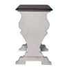 Liberty Furniture 455W-OT1022 Abbey Road - Library Chair Side Table - Porcelain White / Churchill Brown