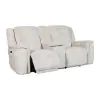 Liberty Furniture 7025PF-23P Clayton - Loveseat With Console P3 & ZG - Galactic Parchment