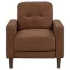 Coaster Fine Furniture 509973 Bowen II - Fabric Upholstered Track Arm Accent Chair - Rust