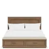 Riverside Furniture 73986-73983-73979 Riverside Furniture 73986-73983-73979 Cascade - King Storage Bed With Light - Casual Mink