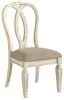 Ashley Furniture D743-02 Realyn - Dining UPH Side Chair (Set of 2) - Ribbonback - Chipped White