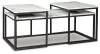Ashley Furniture T182-13 Donnesta - Occasional Table Set (Set of 3) - Gray / Black