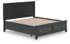 Ashley Furniture B687B19 Ashley Furniture B687B19 Lanolee - King Panel Storage Bed - Black