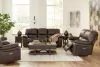 Ashley Furniture U43808/87/74/98 Leesworth - 3 Pc. - Power Reclining Sofa,  Loveseat, Rocker Recliner - Dark Brown