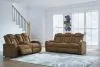 Ashley Furniture 60703/15/18 Wolfridge - 2 Pc. - Power Reclining Sofa, Power Reclining Loveseat With Console - Brindle