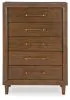 Ashley Furniture B615-46 Lyncott - Five Drawer Chest - Brown
