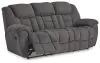 Ashley Furniture 38104/88/94 Foreside - 2 Pc. - Reclining Sofa, Reclining Loveseat With Console - Charcoal
