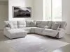 Ashley Furniture 93605S2 Ashley Furniture 93605S2 Acklen Place - 6-Piece Power Reclining Sectional With Laf Power Reclining Back Chaise - Pewter