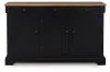 Ashley Furniture D634-80 Wildenauer - Dining Room Buffet - Brown / Black