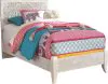 Ashley Furniture B181/52/53/48/92 Paxberry - 4 Pc. - Twin Panel Bed, Dressing Chest, Nightstand - Whitewash