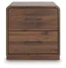 Ashley Furniture PCB386-92 Fortlorn - Two Drawer Night Stand - Walnut Brown