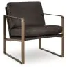 Ashley Furniture A3000763 Bradett - Accent Chair - Dark Brown / Gold Finish