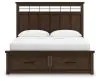 Ashley Furniture B849B5 Ashley Furniture B849B5 Taffenbrook - California King Panel Storage Bed - Medium Brown