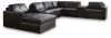Ashley Furniture 74305S43 Ashley Furniture 74305S43 Modmax II - 8-Piece Sectional With LAF Corner Chaise And Storage Consoles - Black