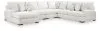 Ashley Furniture PC66906S12 Ashley Furniture PC66906S12 Misty-Lakes - 5-Piece Sectional With LAF Corner Chaise - Chalk