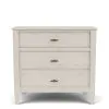 Riverside Furniture 25069 Carmella - Three Drawer Nightstand - Pebble Oak