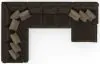 Jackson Furniture Industries 4376/62/76/30-49 Jackson Furniture Industries 4376/62/76/30-49 Mammoth - 3 Piece Sectional With RSF Chaise - Chocolate