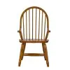 Liberty Furniture 17-C2051 Treasures - Bow Back Arm Chair - Rustic Oak