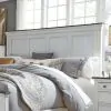 Liberty Furniture 417-BR15 Liberty Furniture 417-BR15 Allyson Park - King Panel Headboard - Wirebrushed White / Charcoal