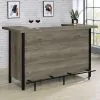CoasterEssence 182105 Bellemore - Freestanding Home Bar Wine Cabinet - Gray Driftwood