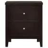 CoasterEveryday 202092 Carlton - 2-Drawer Nightstand - Cappuccino