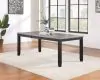 Coaster Fine Furniture 121221 Elodie - Rectangular Extension Leaf Dining Table - Black