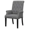 CoasterEssence 115163 Alana - Fabric Upholstered Dining Arm Chair - Gray