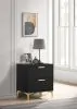 CoasterEveryday 224452 Kendall - 2-Drawer Nightstand - Black