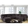 Furniture of America CM6853-SECTIONAL Zuben - Sectional With Console - Gray