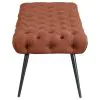Coaster Fine Furniture 910335 Ella - Upholstered Tufted Bench Metal Legs - Rust