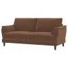 Coaster Fine Furniture 552101 Selma - Velvet Upholstered Crescent Arm Sofa - Rust