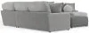 Jackson Furniture Industries 4047/63/59/30/76/28-38 Canyon - 4 Piece Sectional With Cuddler Seat Cushions, Included Accent Pillows And Cocktail Ottoman (Right Side Facing Chaise) - Platinum