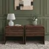 New Classic 30-T3518W-2ET New Classic 30-T3518W-2ET Mara - One Drawer End Table / Bedside Table (Set of 2) - Walnut