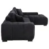 Coaster Fine Furniture 511061B2 Octavia - RAF Chaise With Pillows, Box 2 of 2 - Black