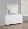 Coaster Fine Furniture 225073M Gracemont - 8-Drawer Bedroom Dresser With Mirror - White