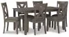 Ashley Furniture D388-425 Caitbrook - RECT DRM Table Set (Set of 7) - Gray