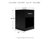 Ashley Furniture EB3392-291 Finch - One Drawer Night Stand - 23