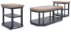 Ashley Furniture T402-13 Landocken - Occasional Table Set (Set of 3) - Brown / Blue