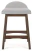 Ashley Furniture D615-124 Ashley Furniture D615-124 Lyncott - Upholstered Barstool (Set of 2) - Light Gray / Brown