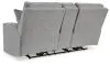 Ashley Furniture 9050318 Biscoe - Power Reclining Loveseat With Console /Adj Headrest - Pewter