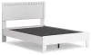 Ashley Furniture EB1810/231/245/156/112 Ashley Furniture EB1810/231/245/156/112 Hallityn - 4 Pc. - Dresser, Chest, Full Panel Platform Bed - White