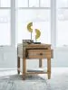 Ashley Furniture T655-3 Sharlance - Rectangular End Table - Light Brown