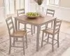 Ashley Furniture PCD403-223 Harperfeld - Dining Room Counter Table Set (Set of 5) - Natural / Gray