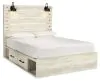 Ashley Furniture B192B24 Ashley Furniture B192B24 Cambeck - Queen Panel Bed With 4 Storage Drawers - Whitewash