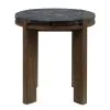 ACME LV06886 Estella - End Table With Natural Marble Top - Black Top & Walnut