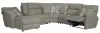 Jackson Furniture Industries 626/14/17/18/19/15/12-46 Jackson Furniture Industries 626/14/17/18/19/15/12-46 McPherson - 6 Piece Power Reclining Sectional With Lay-Back LSF Chaise And 2 Lay-Flat Reclining Seats - Beige