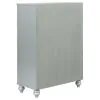 CoasterEssence 223215 Gunnison - 5-Drawer Bedroom Chest - Silver Metallic