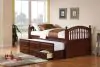 CoasterEssence 400381T Norwood - 3-Drawer Twin Bed With Captains Trundle - Chestnut